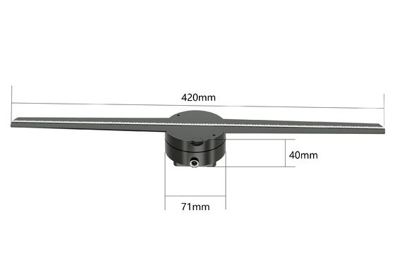 qualità  RGB1615 Holographic Led Fan Display 56 65 85cm 8GB Support Splicing fabbrica