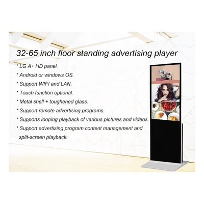 Contrassegno LCD di pubblicità dell'interno verticale dell'esposizione HD del giocatore del chiosco 4k del touch screen della TV