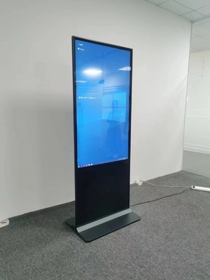 Visualizzazione delle informazioni LCD dell'interno del chiosco interattivo nero 110V 43inch del touch screen